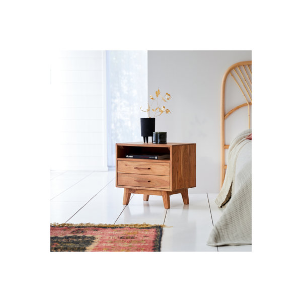 Tikamoon Oslo 2 Drawer Nightstand Perigold